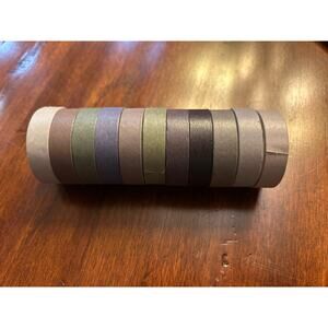 11 Neutral Vintage Wash Washi Tape Rolls